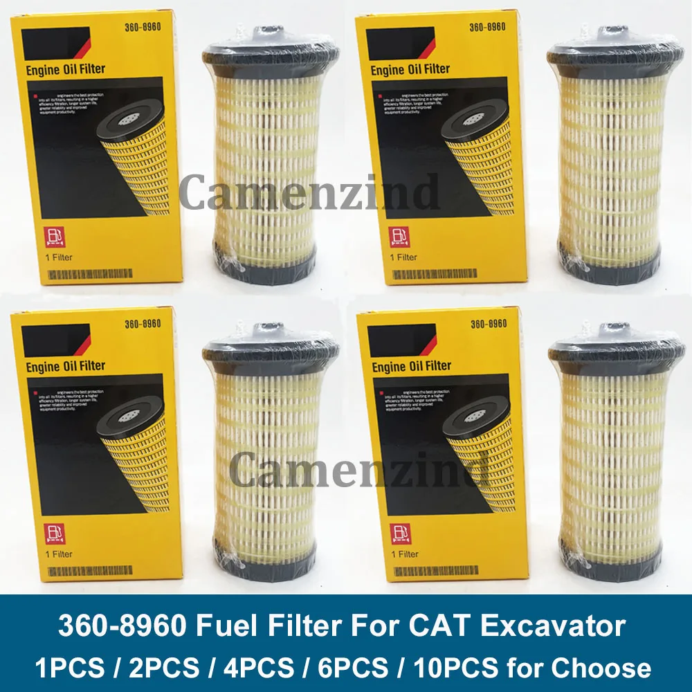 

3608960 360-8960 Топливный фильтр повышенной высокой эффективности для экскаватора CAT 4461492 360-8958 467-1181 EF55040 для Caterpillar C4.4