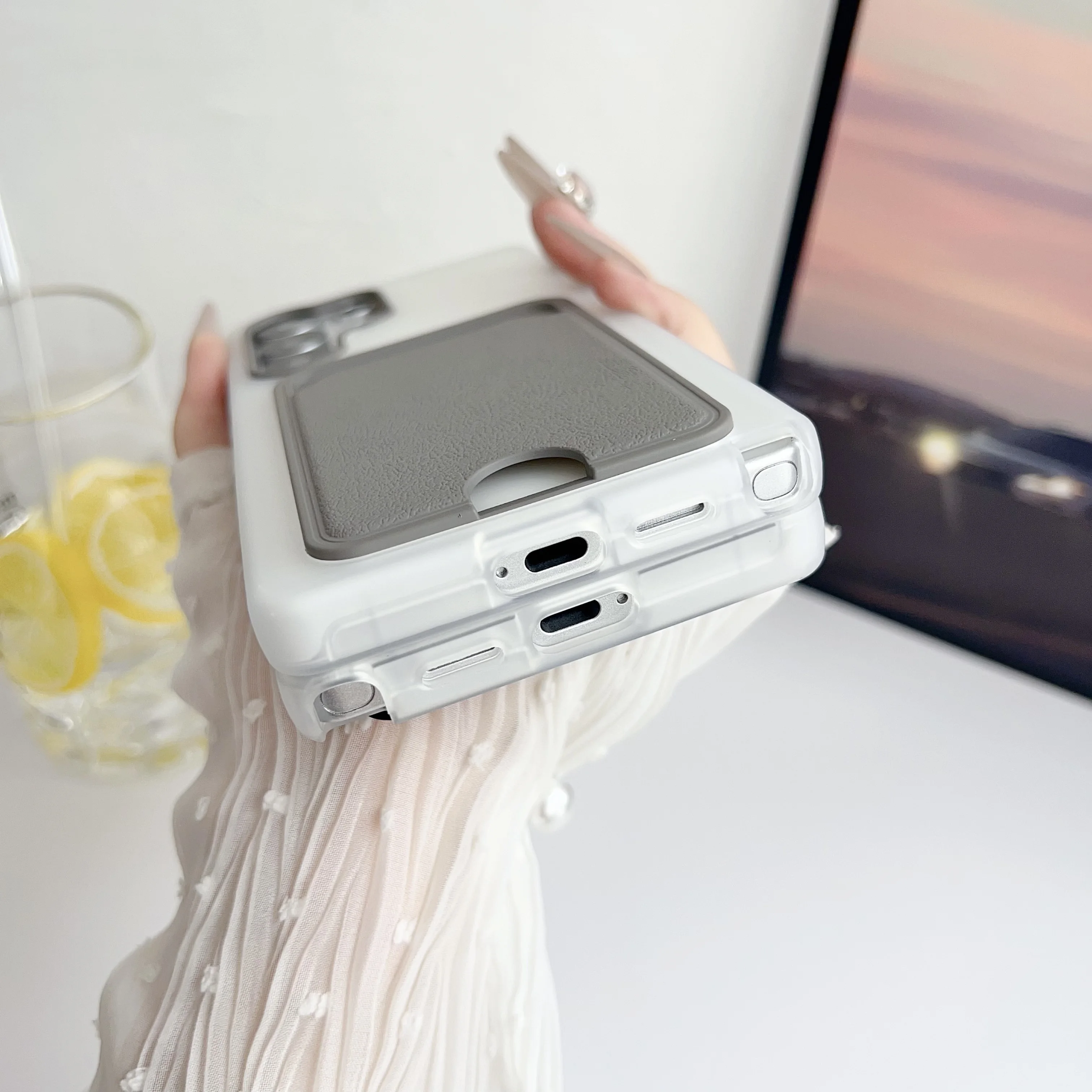 2In1 Soft Silicone Card Pack Phone Case for Samsung S25 Edge S24 S23 Ultra Plus Matte Insert Nonslip TPU Shockproof Bumper Cover