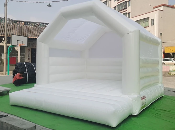 Inflatable Naughty Castle White Wedding Tent Castle Paradise Cabin Props