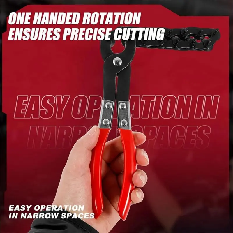 ABRU-Chain Pipe Cutter(2Pcs), One-Handed Rotation Exhaust Cutting Tool For 3/4