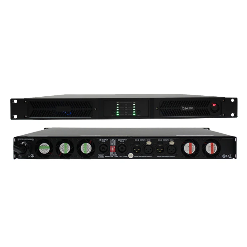 

D2-4200 2 channels stage master class d subwoofer amplifiers professional power 5000 watts