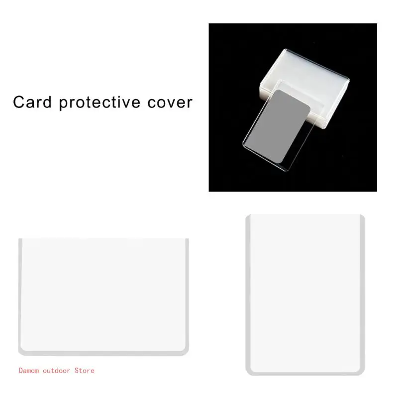 20Pcs Clear Hard Card Protective Sleeves Film Album Small Card Protectors