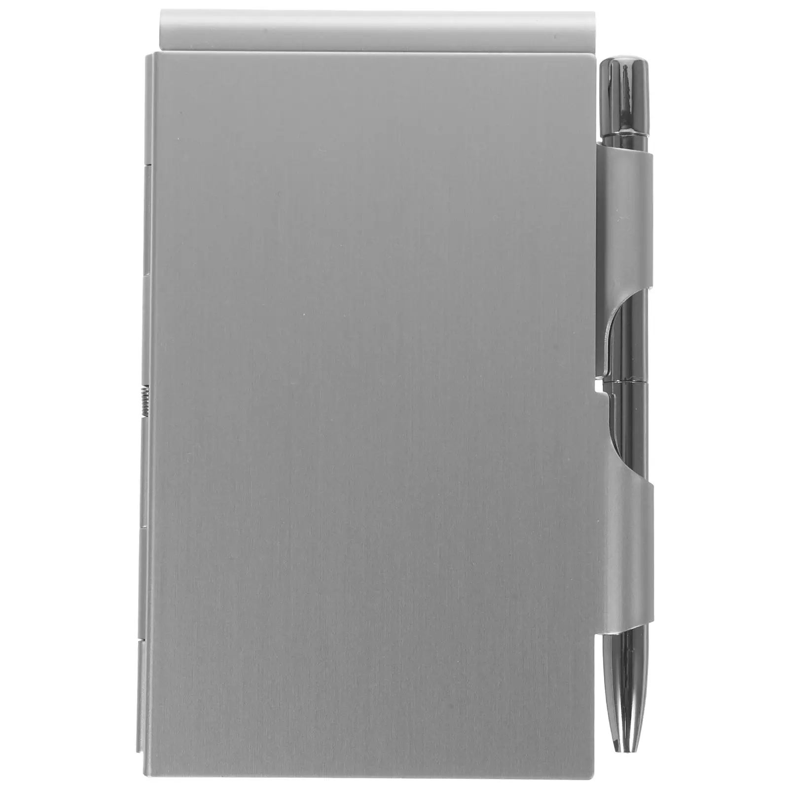 Aluminum Alloy Card Box Notebooks Pocket with Pen Small Pads Write Convenient Memo To-do List