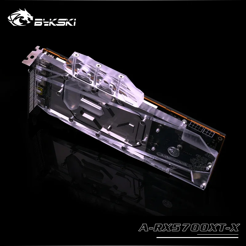 Bykski บล็อกน้ำสำหรับ/รุ่นอ้างอิง RX 5700 XT / 5700XT GPU การ์ดเอเอ็มพียู A-RX5700XT-X ทองแดงหม้อน้ำระบายความร้อน