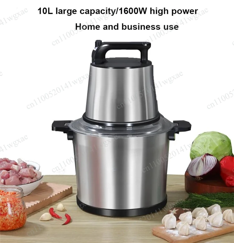 220V Stainless Steel Electric Meat Grinder Multifunctional Food Processing Blender