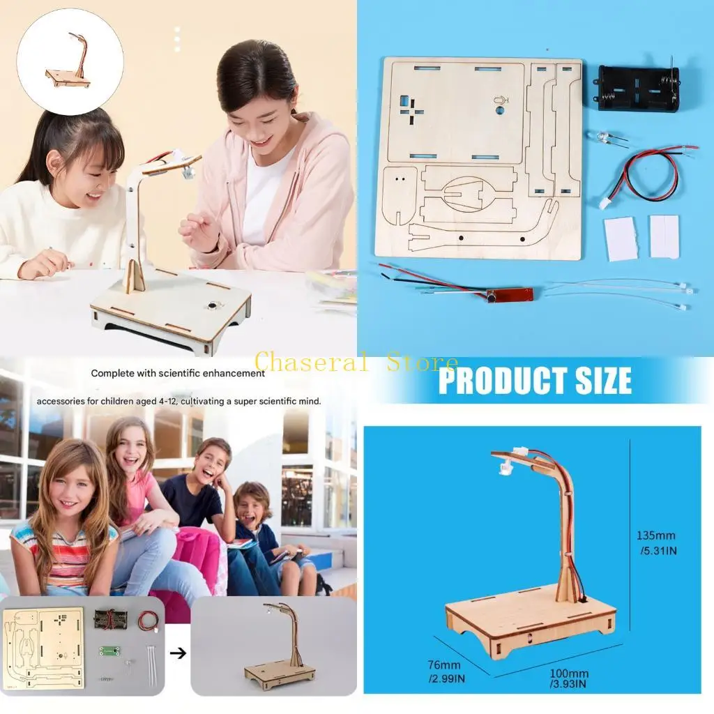 E7CE Science Project Sound Control Table Lamp Creative Assembly Experiment Craft Toy For Student Classroom Education
