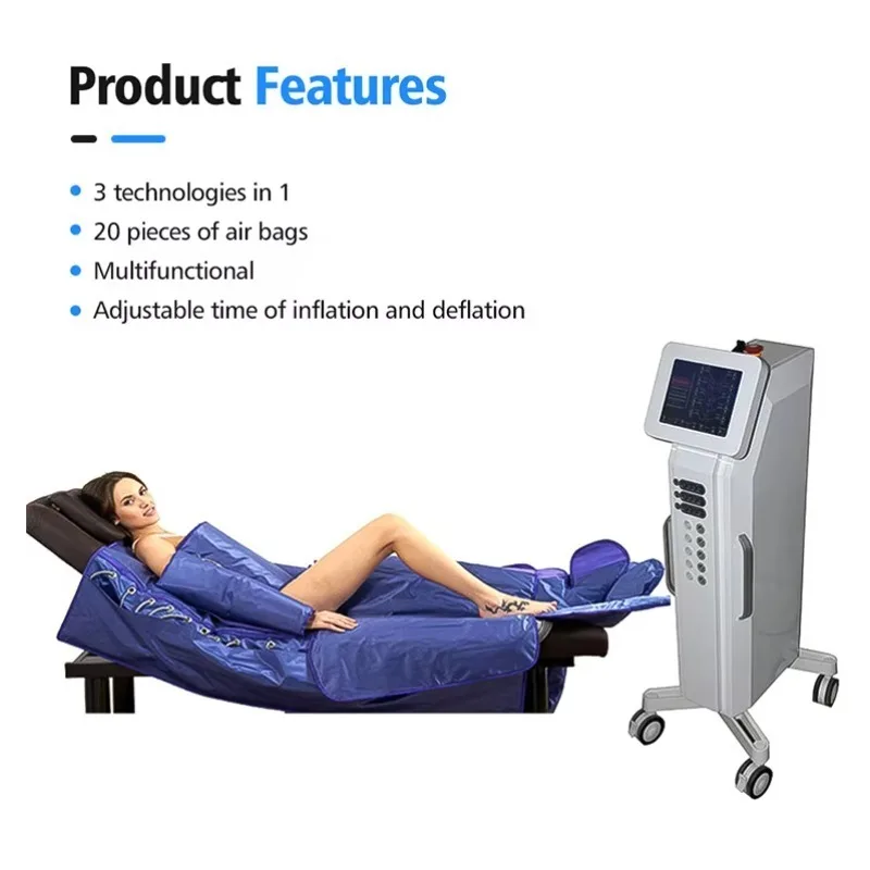 Vertical 2 in 1 Pressotherapy Air Pressure Body Massage Body Slimming Compression Therapy Machine Lymphatic Drainage