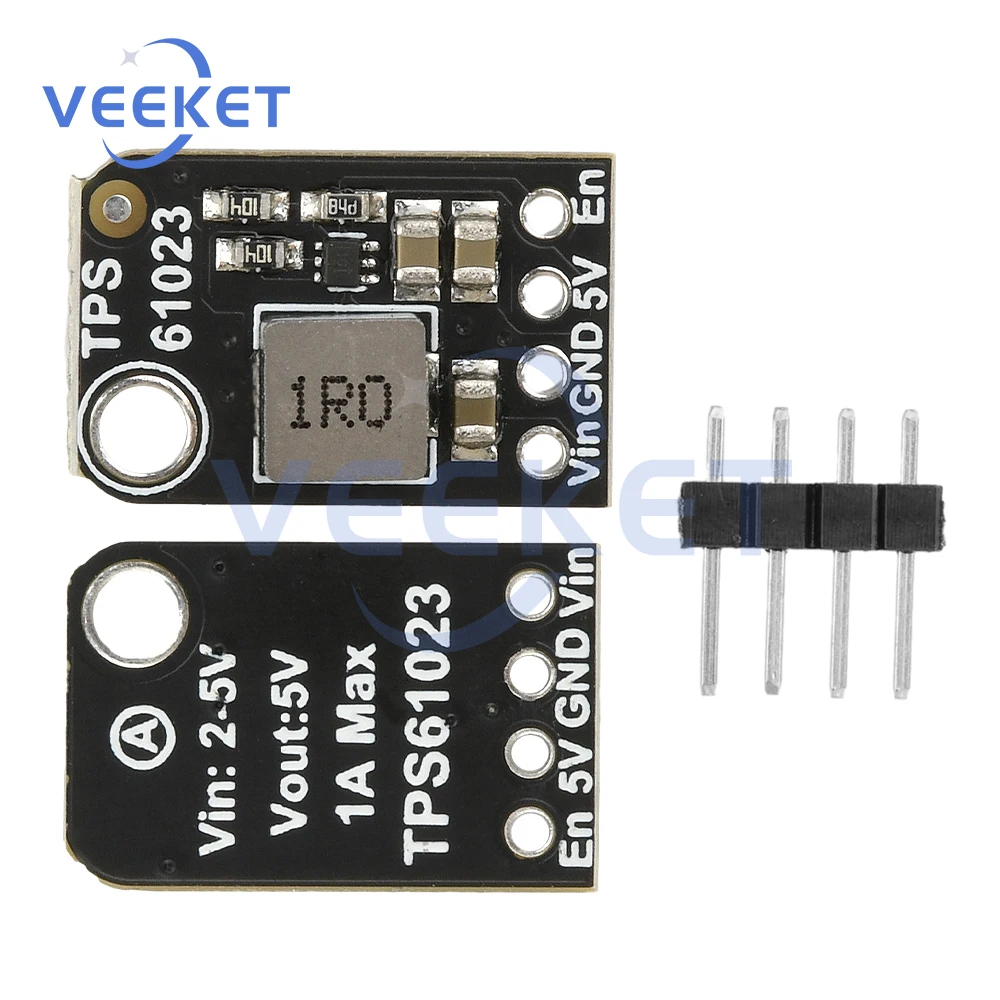 

TPS61023 Mini Boost Module 5V 1A Output Boost Regulator DC 2-5V to 5V Step-up Module Over Voltage/Temperature Protection