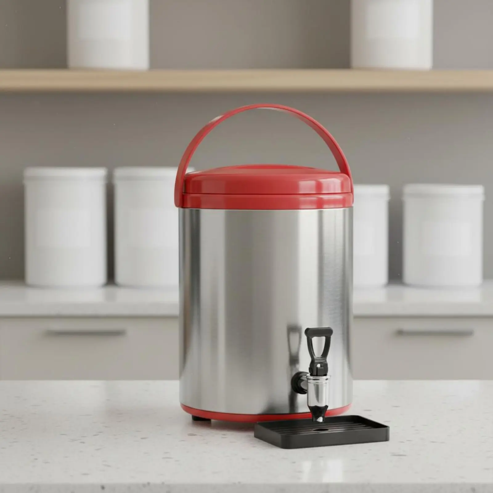 

Milk Tea Insulated Dispenser Easy to Clean Insulated Beverage Dispenser with Spigot Professional Tea Urn Reinforced Handle