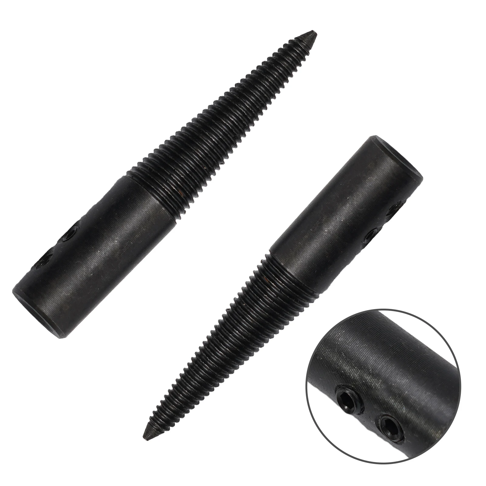 2pcs/Set 8mm Polishing Spindle Left Right Pigtail Tapered Nose Buffing Wheels Abrasive Tools Connector Grinding Rod