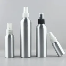 Botella de Spray recargable de aluminio para cosméticos de viaje, 30, 250, 500ml