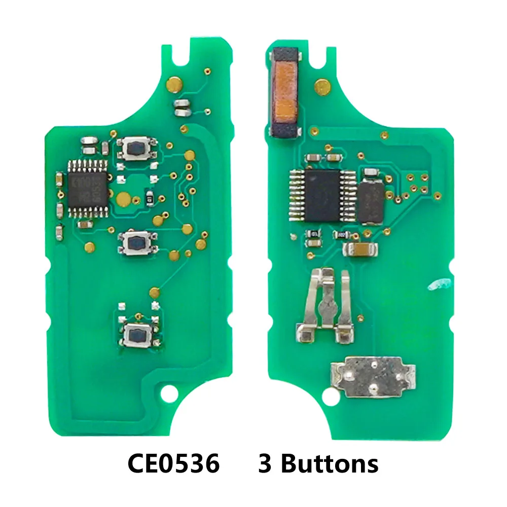 Placa de circuito electrónico XNRKEY 2/3B para llave de coche CE0536 CE0523 ID46 433Mhz ASK/FSK para Peugeot 407 307 308 607 Citroen C2 C3 C4 C5