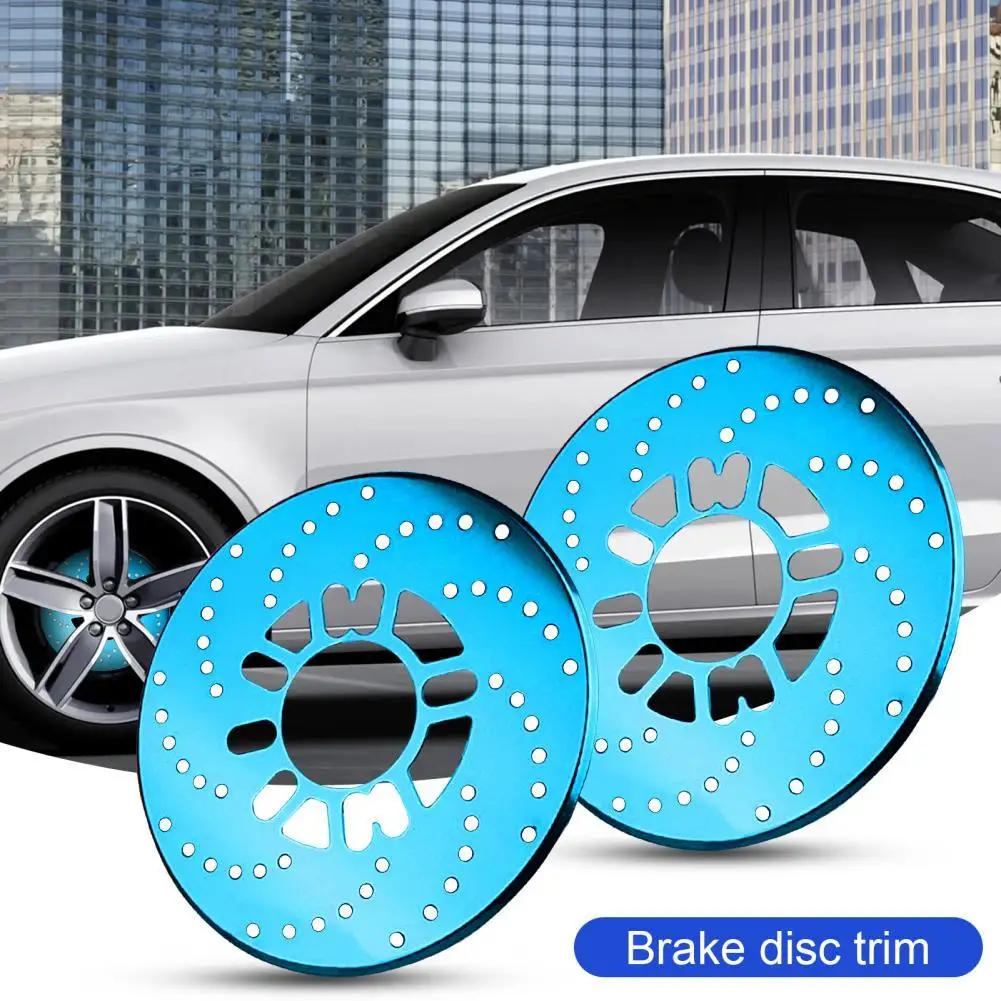 2Pcs Disc Brake Rotor Hollow-out Decorative Bright-colored Brake Cover Car Exterior Accessories for Auto Decoration Accessories