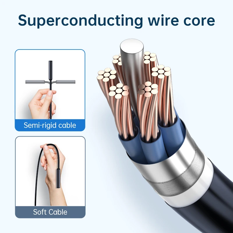 

W400-C Endoscope - 7.9mm IP67 Waterproof Camera, 1m Semi-Rigid Cable for IPhone/Android, Industrial Pipe Inspection