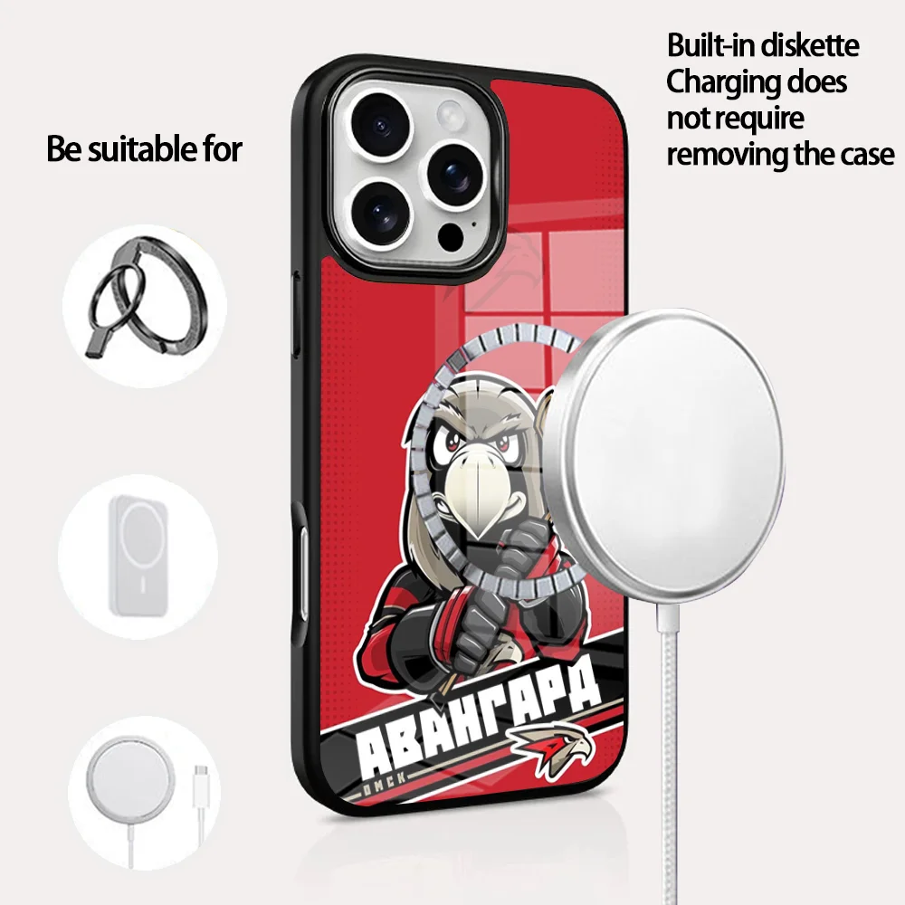 

A-Avangard 0-Omsk Phone Case For IPhone 16 15 14 13 12 11 Pro Max Plus Mini Magsafe Mirror Wireless Magnetic Cover