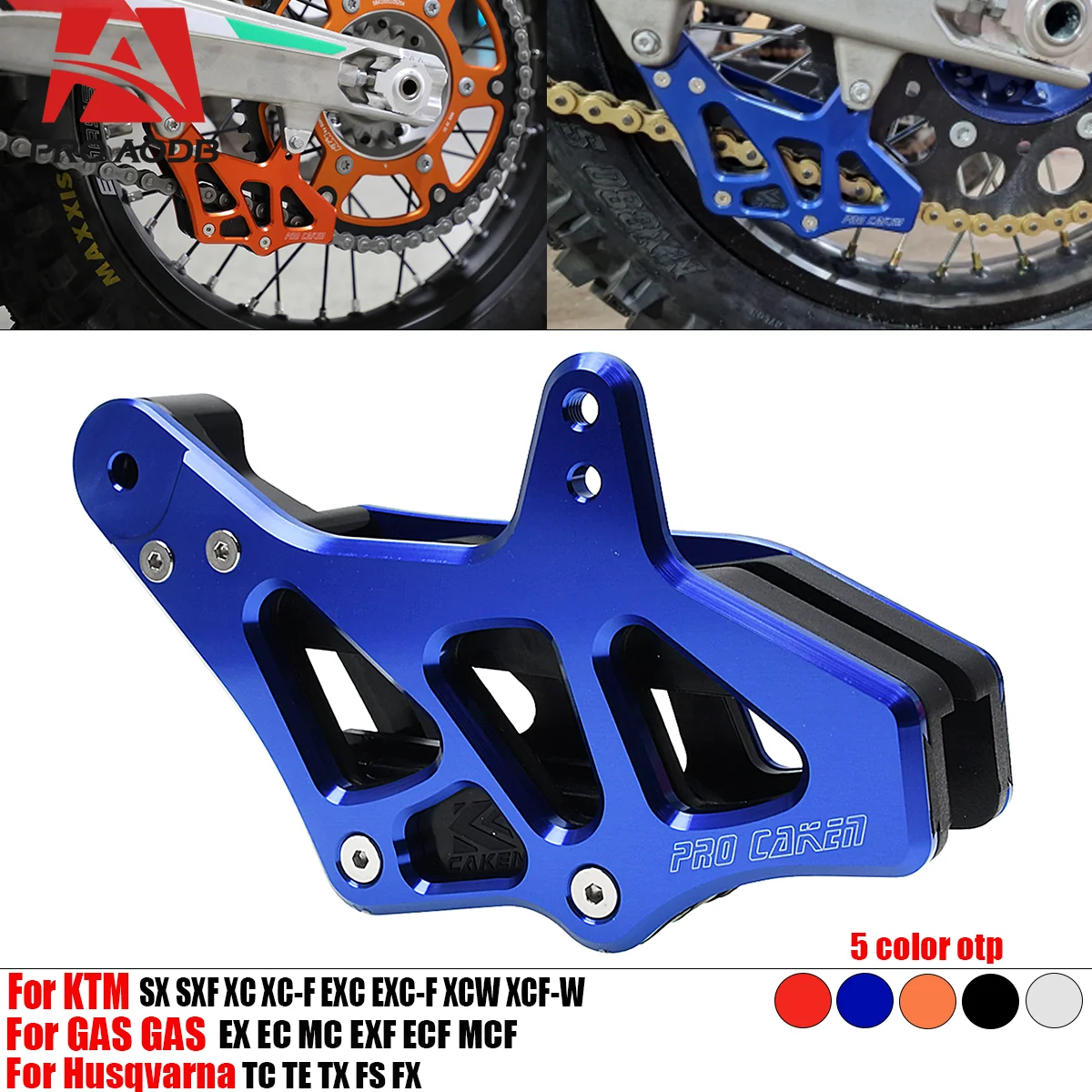 

Precision-Crafted Motocross CNC Chain Guide Guard - Superior Performance For KTM SX SXF EXC EXCF XC XCW XCF 85-500 2008-2023 etc