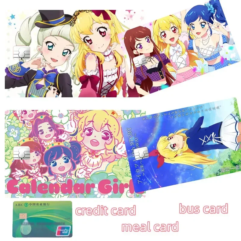 

Наклейка на карту Aikatsu Kawaii, аниме, мультяшная игра, Hoshimiya Ichigo, декоративная нашивка, креативный автобус, школьные наклейки для школьников, праздничный подарок