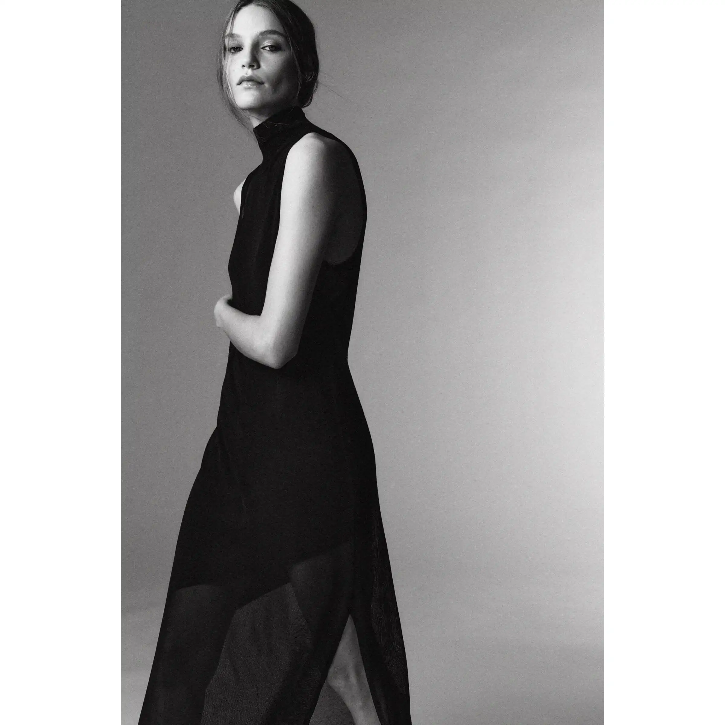 Faionable dupla camada svel gola dr feminino rua sle poliéster inverno nova chegada zr tendência 242905