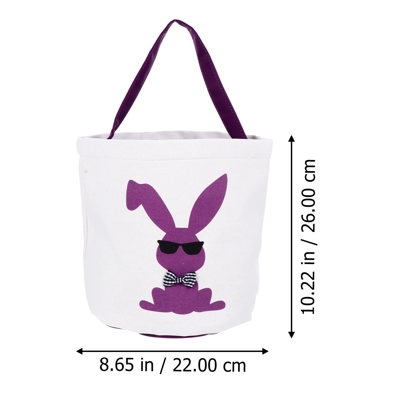 

1pc Easter Basket Eco-Friendly Canvas Storage Bucket For Candies Cookies Gifts Organizer Reusable Candy Container With Rabbit