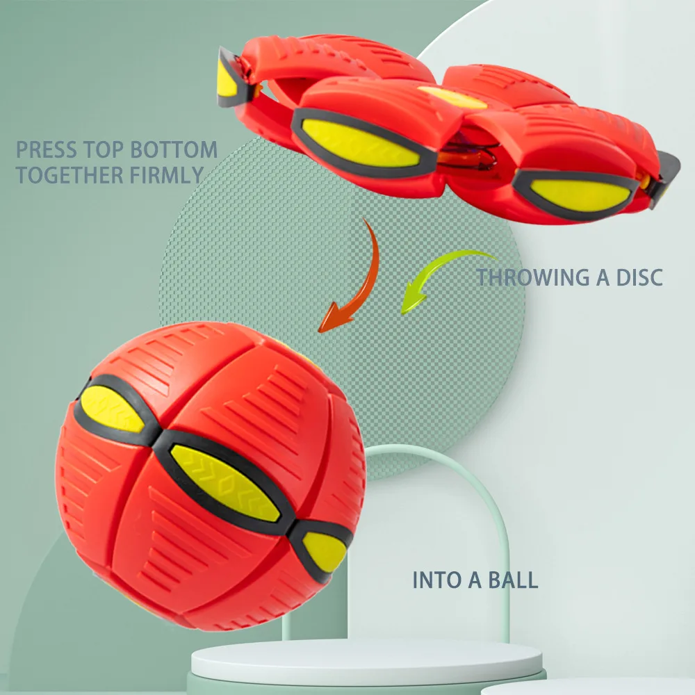 Pet Bouncy Ball Stepping Ball Flying Saucer Deformed Ball Two Forms Dog Bouncing  Outdoor Ball Toys Gift image 5