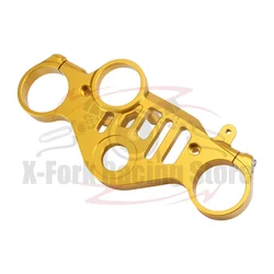 Front Tube Fork Triple Tree Upper Clamp Mount For YAMAHA YZF R1 R1M 2015-2024 2CR-23435-01-00 Gold/Black