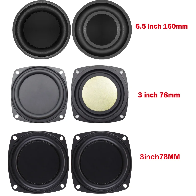 1 زوج 6.5 "باس الحجاب الحاجز مساعد تعزيز مكبر الصوت السلبي مجلس 160 مللي متر الصوت تعزيز تأثير المتكلم السلبي المبرد
