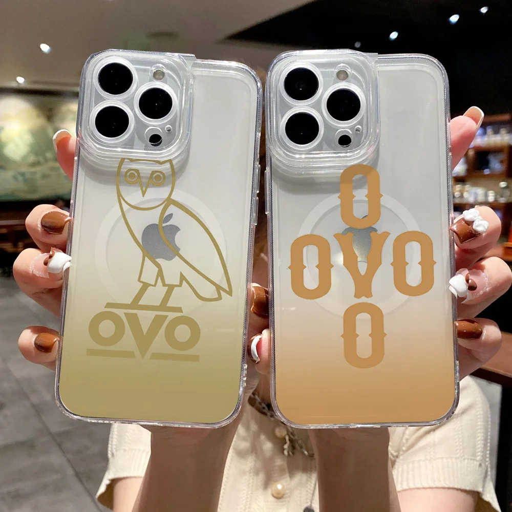 Drake O-OvO OWL Phone Case for iPhone 12 11 13 14 15 16 Max Pro Plus Magsafe Magnetic Wireless Cover