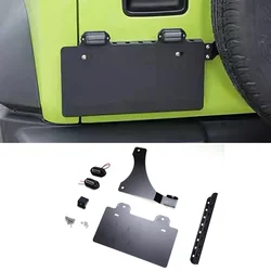 For 2019-2025 3 Door 5 Door Suzuki Jimny Jb74/Jb64 Rear Aluminum Alloy License Bracket with 2 Pieces of Light
