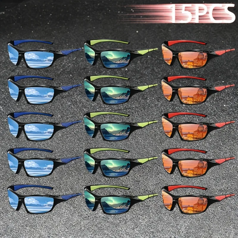 

Набор из 15 модных ретро-очков унисекс: дизайнерские солнцезащитные очки класса люкс, классические ретро-очки для вождения