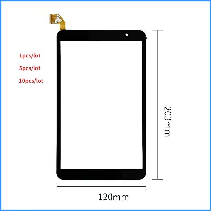 

1/5/10 шт. 8-дюймовый H06.5238.001 для планшета Teclast P80X P80S 2020 сенсорный экран дигитайзер Датчик модель TLA008 H06 5238 Замена