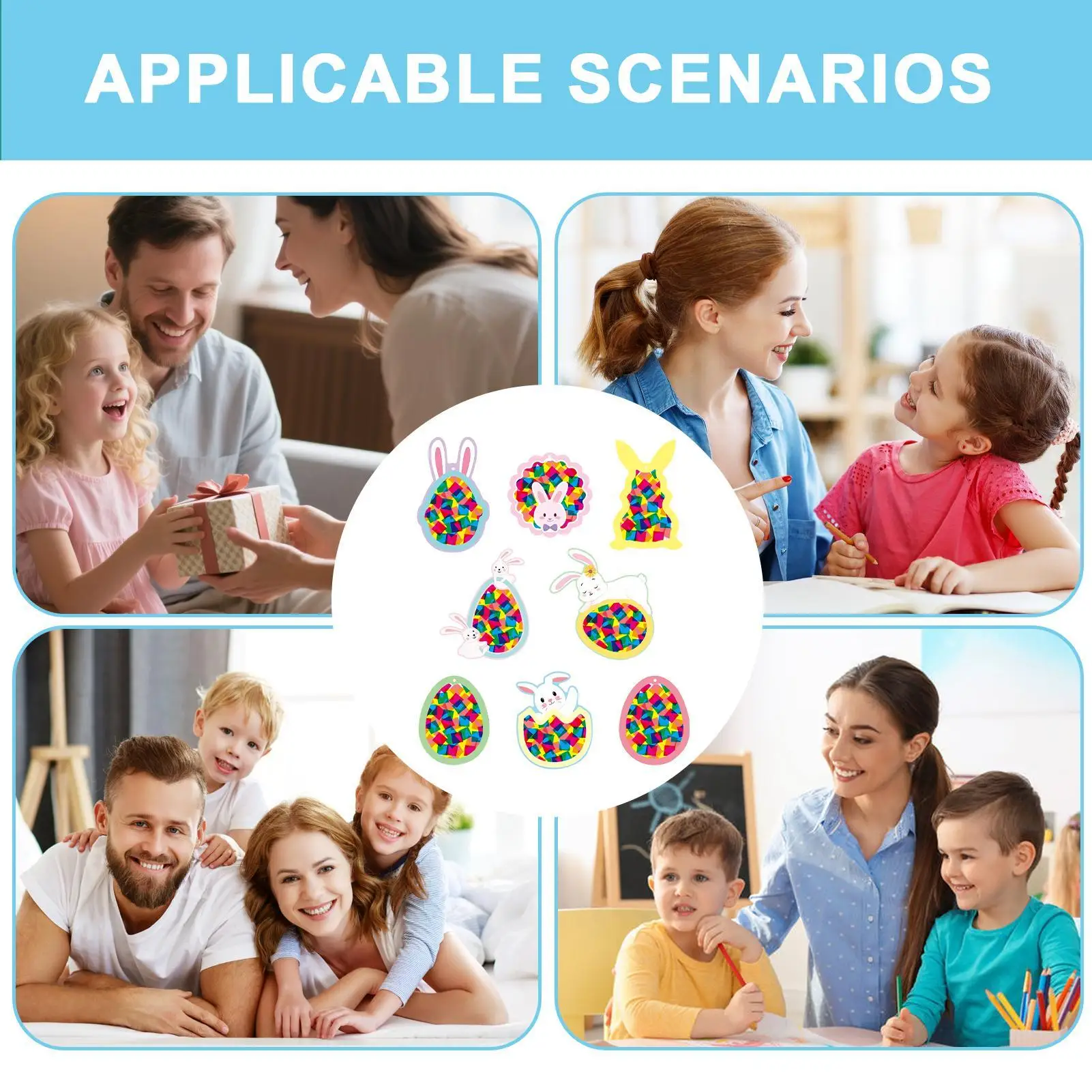 Paper Art Safe Set Ornament Paper Ornament Art For Boy Girl Home Glass Window Birthday Party Outdoor School Activity