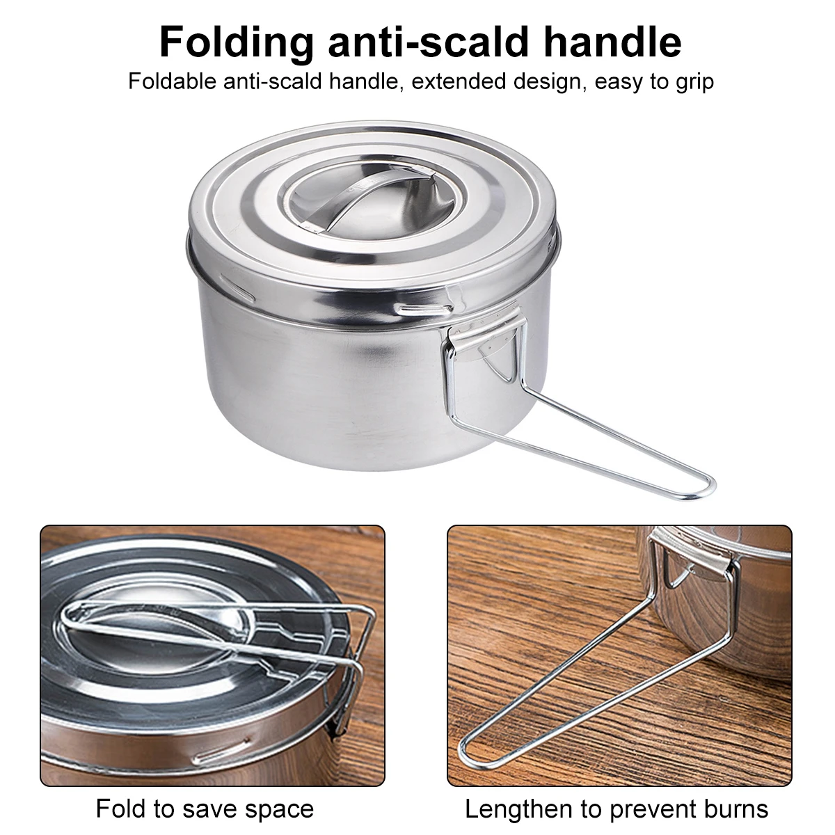 

Container Thickened Lunch Box Food Containers with Lids Stainless Steel for