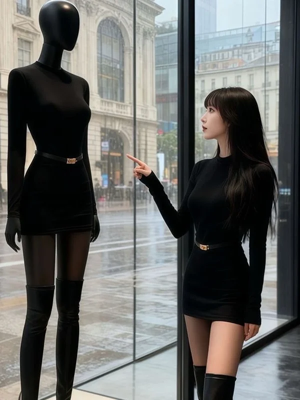 

Сексуальная облегающая длинная юбка-трапеция с высоким воротником, женская модная зимняя повседневная юбка трапециевидной формы Ciwalk, облегающая ort Dr