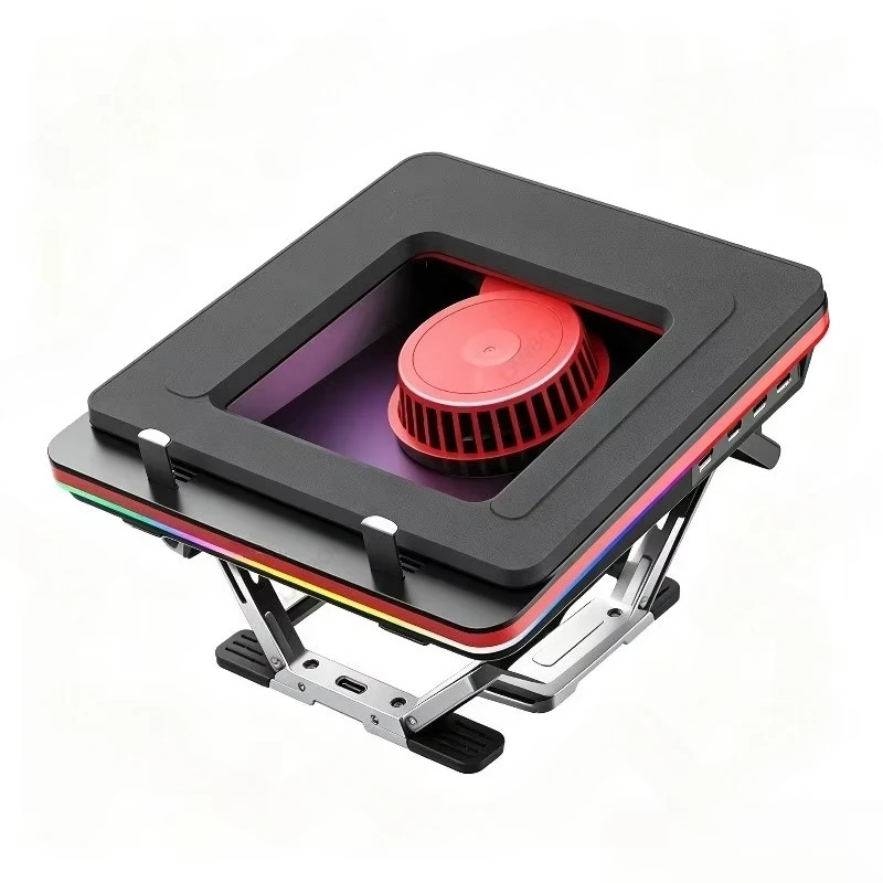 GT500 Turbo Compressed Air Notebook Cooler Gaming Laptop Cooling Bracket Handheld Cooler Fits Up To 18 Inch Notebook