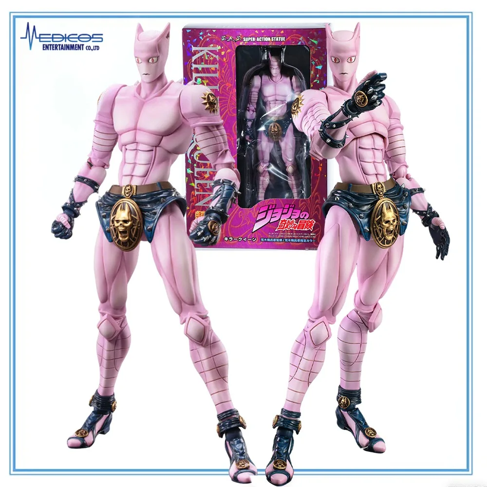 

100% Оригинальная коллекционная фигурка Medicos Entertainment Super Action Statue BIG Diamond Wa Kudakenai Killer Queen Stray Cat в наличии