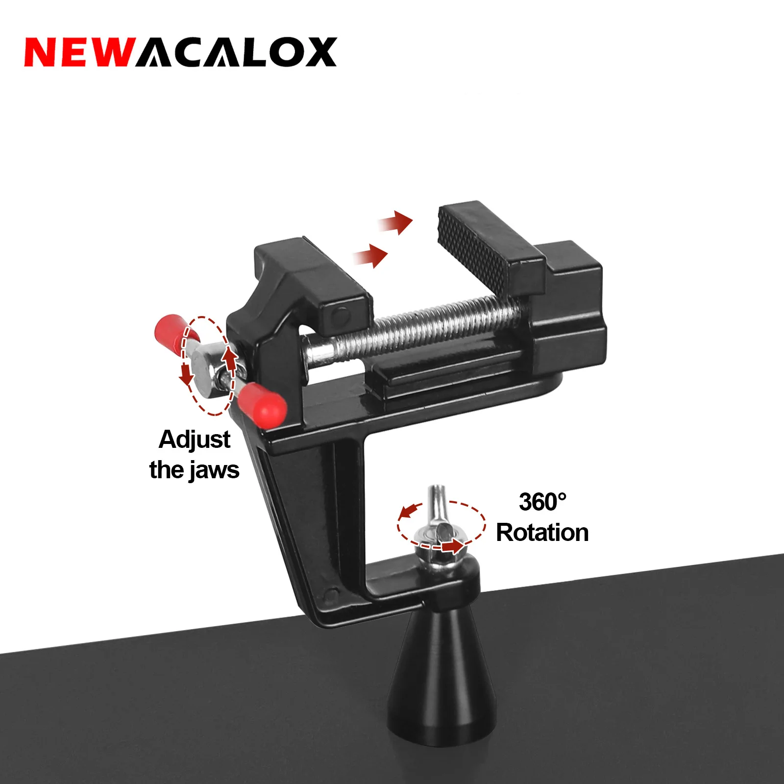 

NEWACALOX Magnetic Soldering Third Helping Hand 360°Rotation PCB Holder Adjustable Range for Repairing Welding Desoldering Tool
