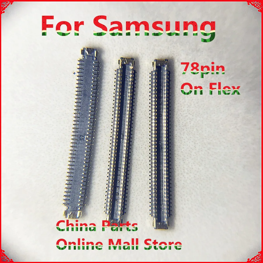 10-100Pcs/Lot For Samsung A12 Note 10 Lite N770F DS M51 M515F S20 FE 5G G781 M31S On Board Flex Inline cable tail plug display