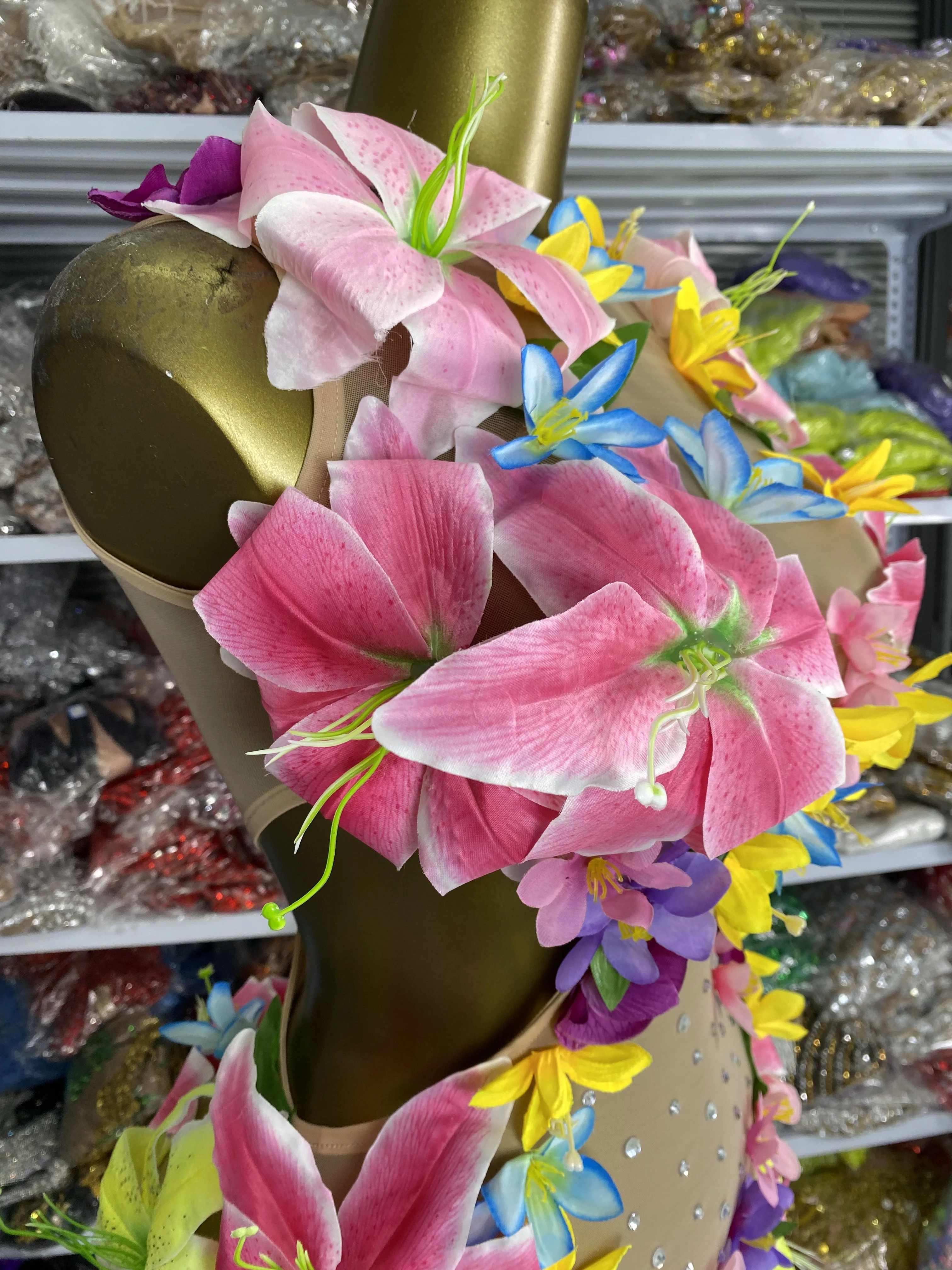 여성 플라워 페어리 포토 드레스 생일 파티 토픽 파티 아플리케 라인스톤 메쉬 컷아웃 웨이스트 보디콘 미니 드레스