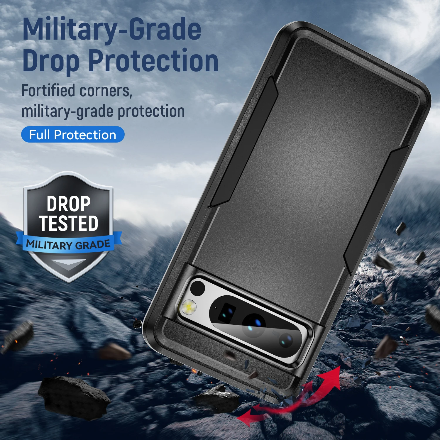 Penutup Aksesori Anti-benturan untuk Google Pixel 10 Pro XL Pixel9 Pixel10 Pixel 9 Pro 8 7 6 8A 7A 6A 9A Casing Ponsel