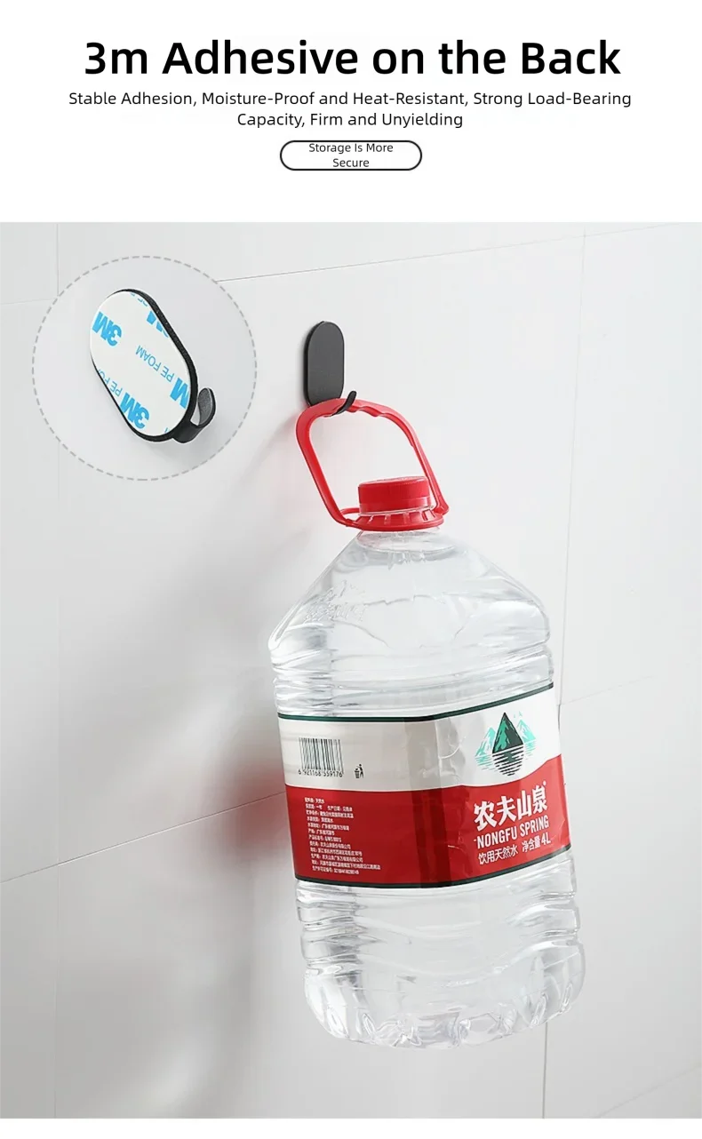 Heavy-Duty Adhesive Wall Hooks