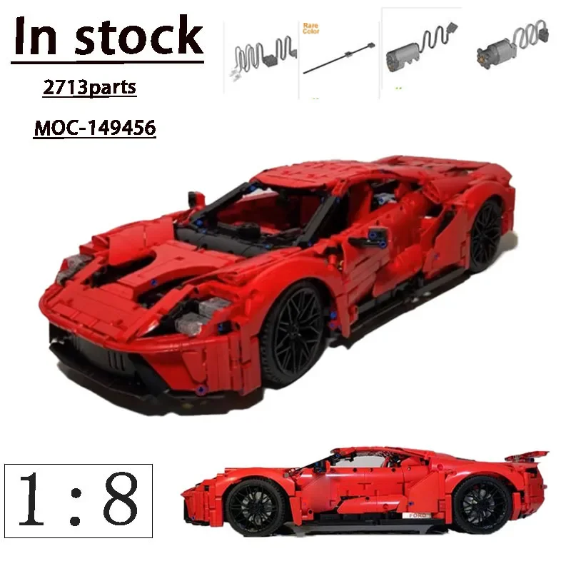 

Новинка, модель Детского конструктора MOC-149456 Super GT1:8, модель спортивного автомобиля с дистанционным управлением • 2720 деталей, подарок на день рождения для взрослых и детей