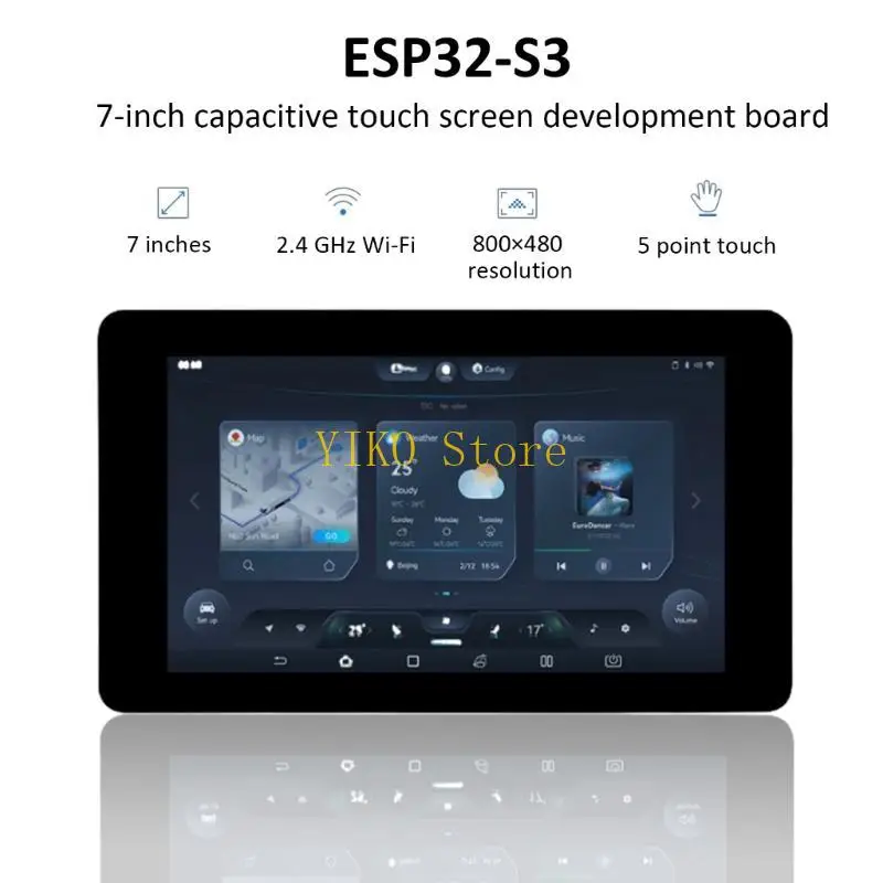 Pantalla LCD K32C ESP32 7 pulgadas, 800x480, placa desarrollo pantallas táctiles, compatible con pantallas