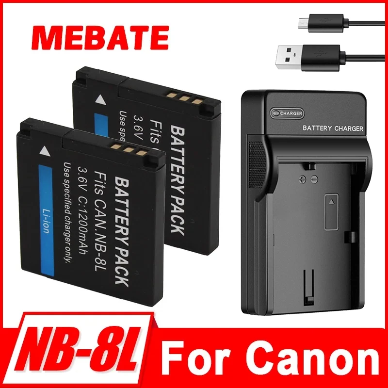 3.7V 1200Mah NB-8L …