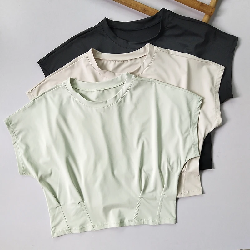 

Женская одежда ort Sve Fitn, дышащая спортивная одежда, футболка для йоги и бега, свободная посадка, ультраэластичная