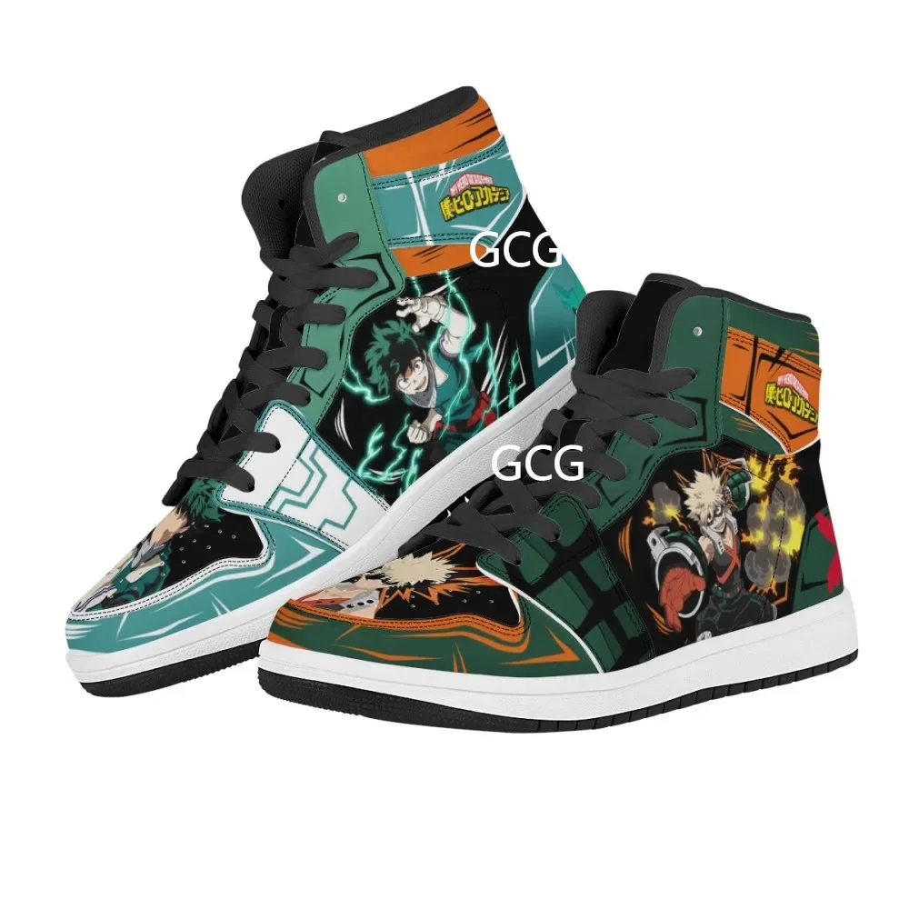 Bakugou Katsuki men's shoes Japanese Anime hero academia shoes Midoriya Izuku hero High top sports shoe superhero sneakers gift