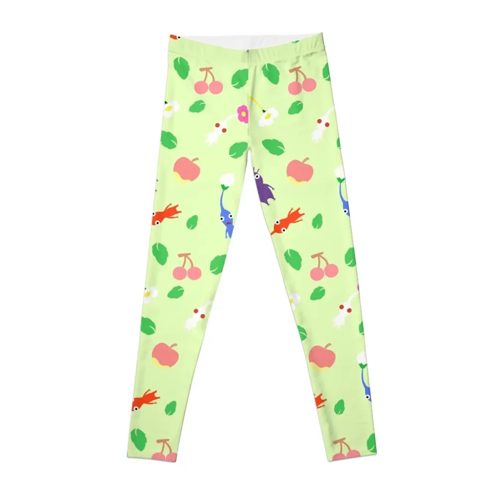 

cute pikmin pattern Leggings legings for fitness Women's high waist Womens Leggings