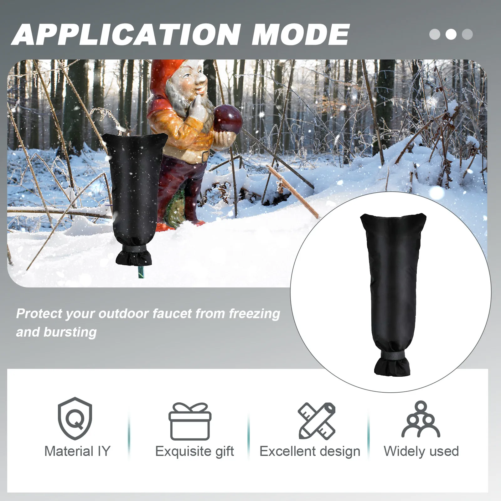 1Pcs Faucet Protective Cover Outdoor Winter Insulation Anti-Freeze Tap Cover Freeze Proof Reusable on Off