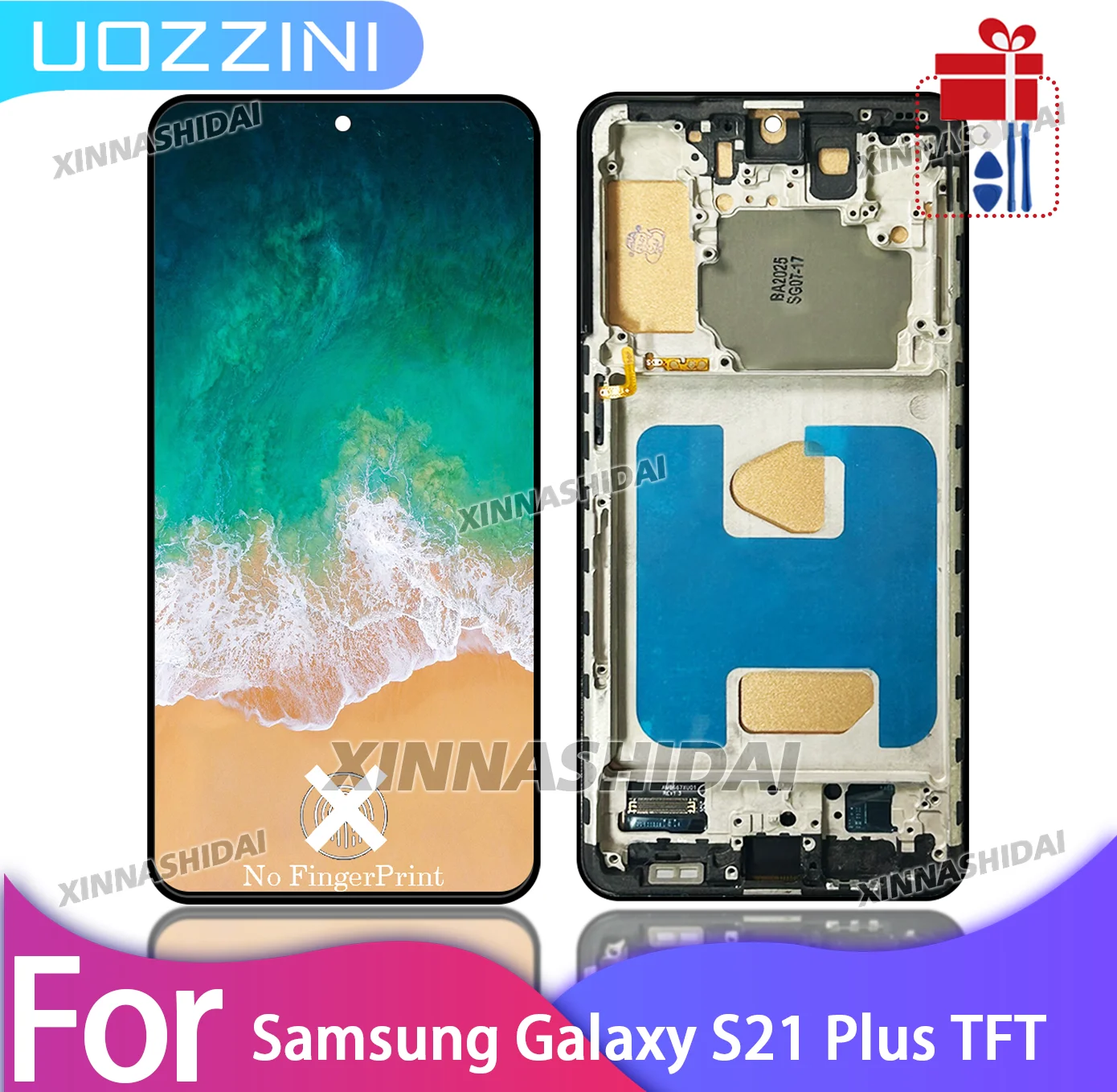 新しいディスプレイtft-s21-サムスン-galaxy-s21-plus用-lcdディスプレイ-フレーム付きタッチパネル-s21-plus用スクリーンデジタイザーアセンブリ部品