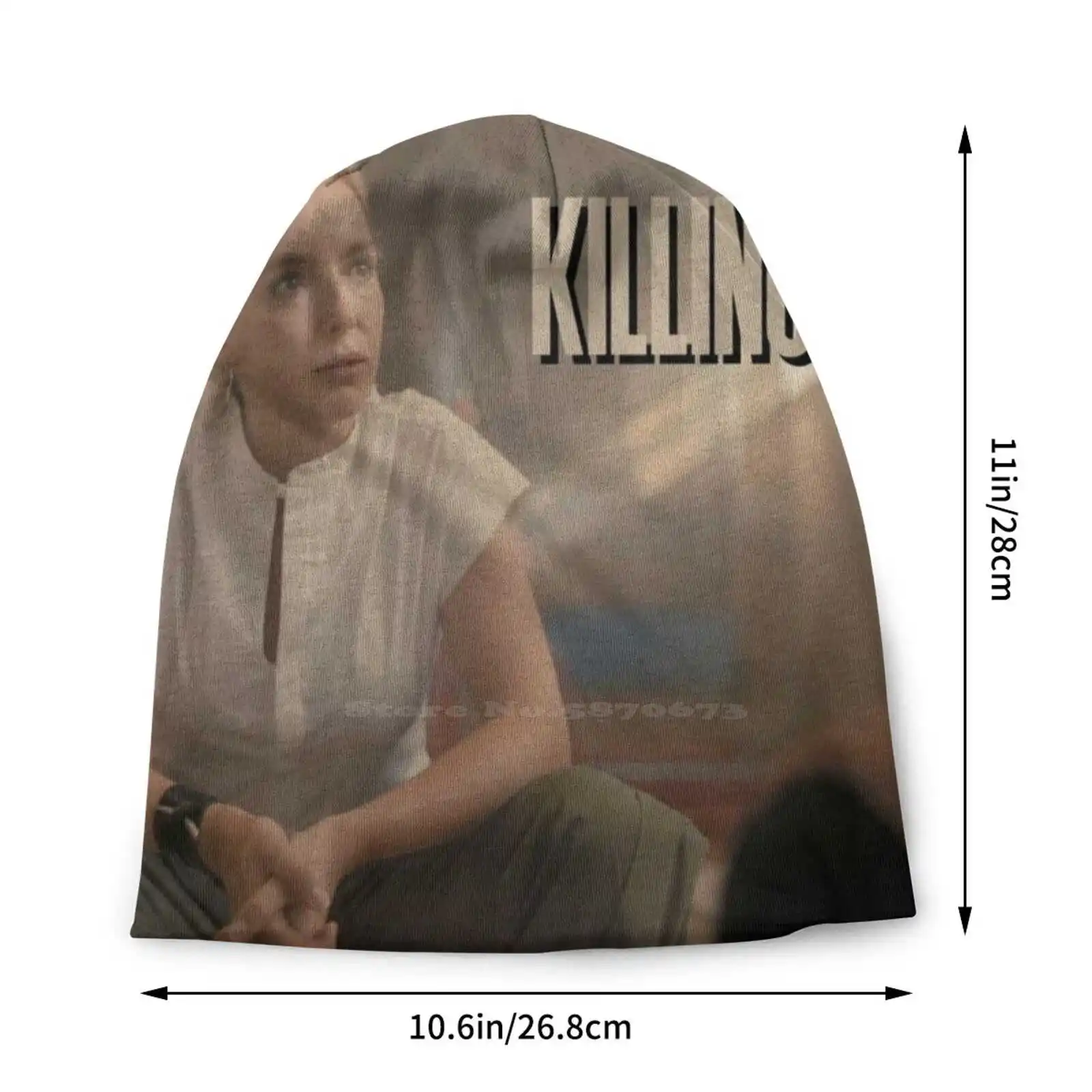 Killing Eve Villanelle Poster Knitted Hat Warm Beanie Outdoor Caps Killing Eve Villanelle Jodie Comer Villaneve Sandra Oh Eve