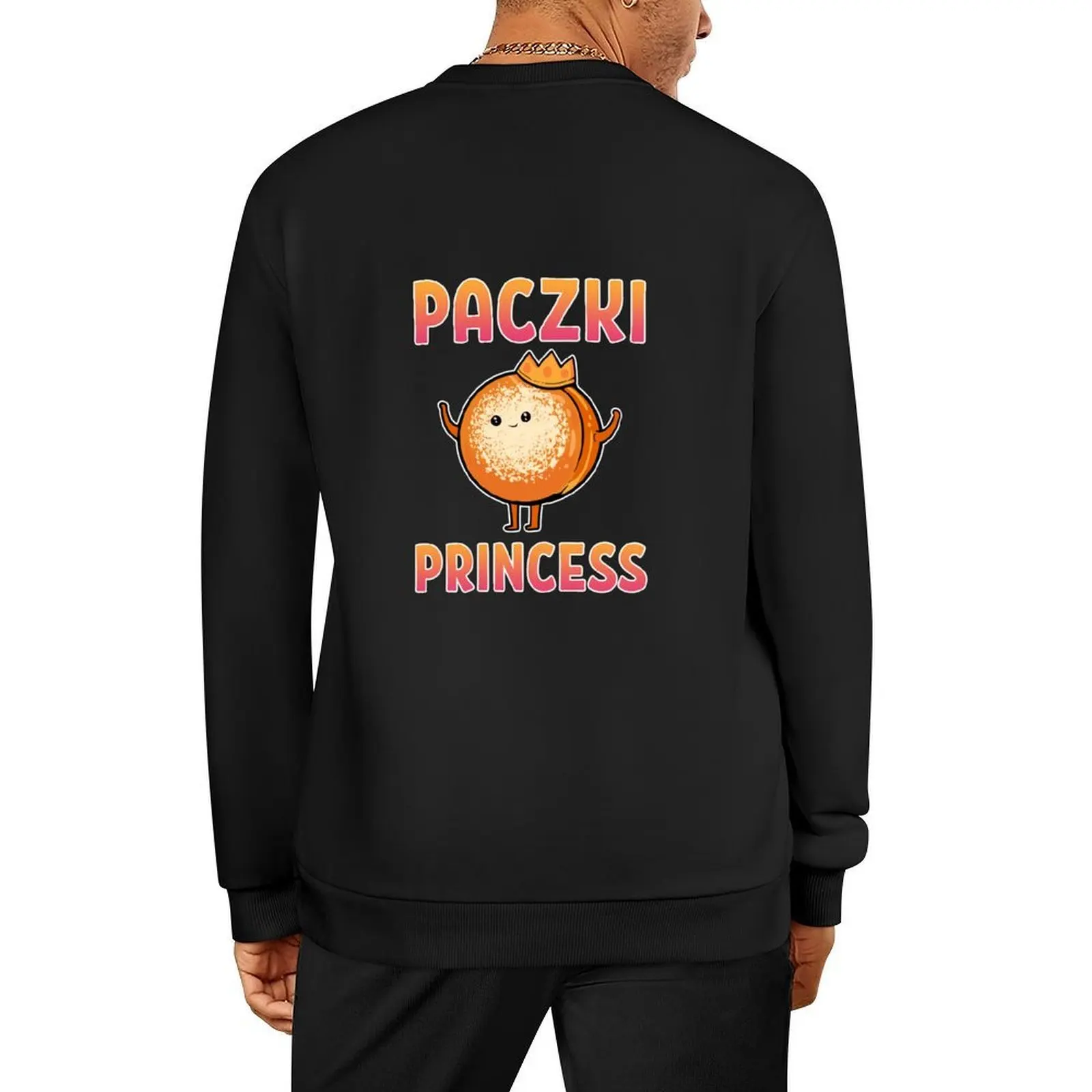 

Cute Paczki Princess Polish Dessert Dyngus Day Pullover men's winter sweater japanese style male clothes sweatshirts men